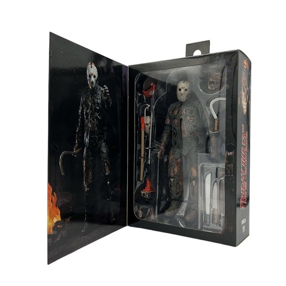 NECA Friday the 13th Part VI Jason Lives & VII New Blood Jason Voorhees Bundle - Picture 4 of 11